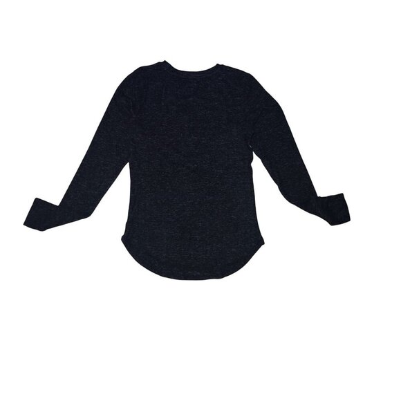 Warm Essentials By Cuddl Duds Long Sleeve Black Heathered Womens Top Size S. - Picture 2 of 8